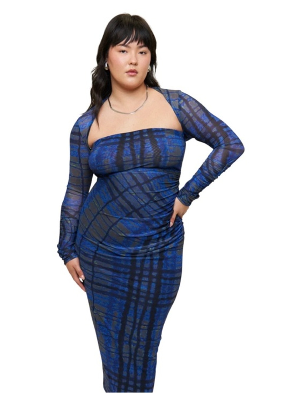 What Lo Wants SELENA MESH SHRUG